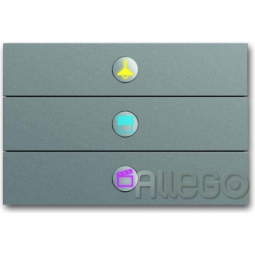 Bild: Busch-Jaeger Bedienelement 3fach edelstahl 6342-866-101