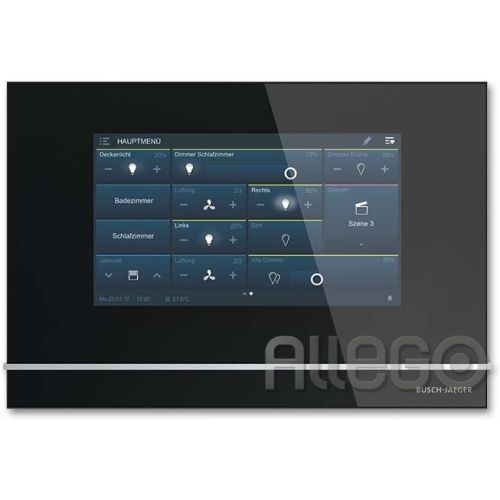 Bild: Busch-Jaeger Bedienelement KNX Smart Touch7 sw 6136/07-825