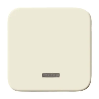 Busch-Jaeger Bedienelement 6543-212-102 | Taste für Schalter und Dimmer | Glimmlampe | cremeweiß glänzend