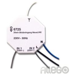 Busch-Jaeger Binäreingang Wavel-LINE 2-fach 230V AC 6725