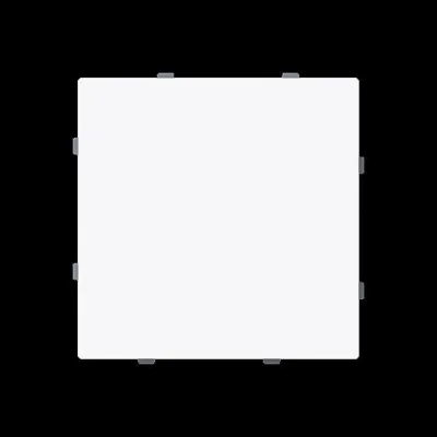 BUSCH-JAEGER Blindzentralscheibe 1742-44G | Abdeckung Schalterdose Unterputz | Kunststoff glänzend | studioweiß RAL 9016