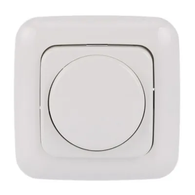 Busch-Jaeger LED-Drehdimmer 6523 UJ-214-102 | Unterputz Dimmer | Dreh-/Druckknopf | 2-250W | Reflex SI | alpinweiß