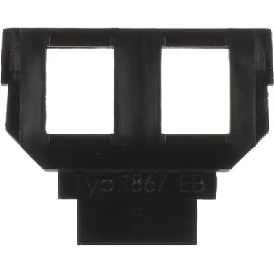 Busch-Jaeger Sockel 1867 EB | Modular Jack 2x6- und 8-polig Kat. 3 | Unterputz | Kunststoff Thermoplast | anthrazit