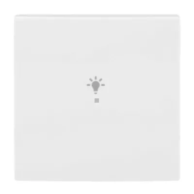 Busch-Jaeger Wippe 1-fach 6231-10-914 | KNX & free@home | Licht-Symbol | Kunststoff Thermoplast | glänzend | alpinweiß