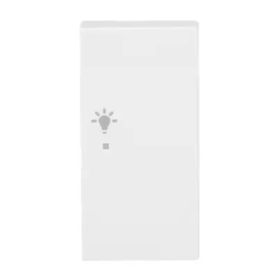 Busch-Jaeger Wippe 2-fach rechts 6231-22-914 | KNX Tastwippe | Symbol Licht | Busch-balance SI | alpinweiß | Kunststoff