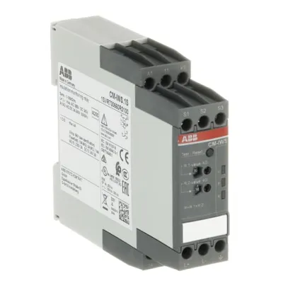 ABB Isolationsüberwachungsrelais CM-IWS.1S | 24–240V AC/DC | 1–100kΩ | 1 Wechsler | Schraubanschluss | 22,5mm