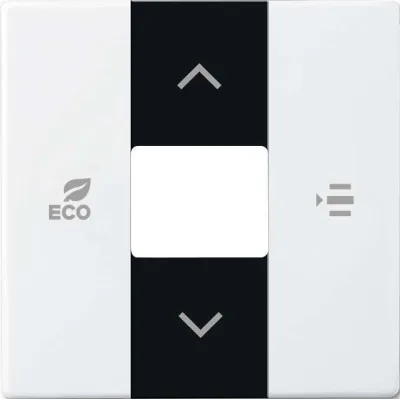 Busch-Jaeger Zentralscheibe CP-FCC-84 Fan Coil | KNX | free@home | bidirektional | Thermoplast | weiß RAL 9016