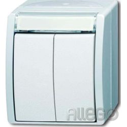 Busch-Jaeger Doppeltaster 2 Schliesser 2621 WN-54-205-101