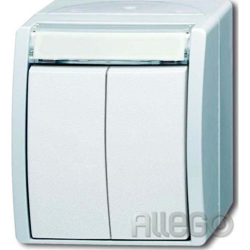 Bild: Busch-Jaeger Doppeltaster 2 Schliesser 2621 WN-54-205-101