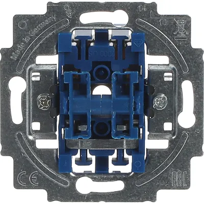 Busch-Jaeger Wipptaster-Einsatz 2020 US-205 | 1-polig | 2 Schließer | Unterputz | Blau RAL5010 | IP20