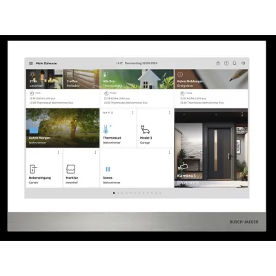 Busch-Jaeger IP Touch Panel H8237-5W-03 | Video-Innenstation 10 Zoll | LAN | Aufputz | KNX & free@home kompatibel | weiß