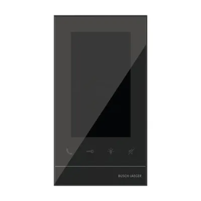 Busch-Jaeger Video-Türsprechanlage Innenstation 83222 U-625 | 12,6 cm Touchscreen | 2-Draht | schwarz