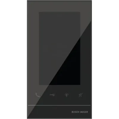 Busch-Jaeger Video-Türsprechanlage Innenstation 83222 U-625 | 12,6 cm Touchscreen | 2-Draht | schwarz