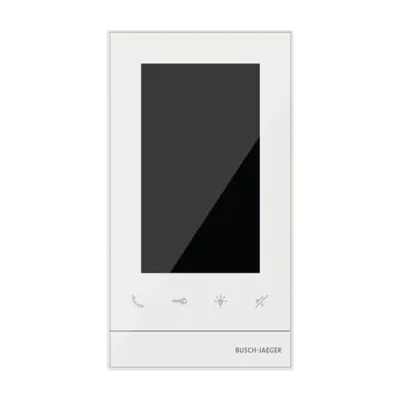 Busch-Jaeger Video-Innenstation 83222 U-611 | 2-Draht Video-Türsprechanlage | 12,6 cm Touch | weiß