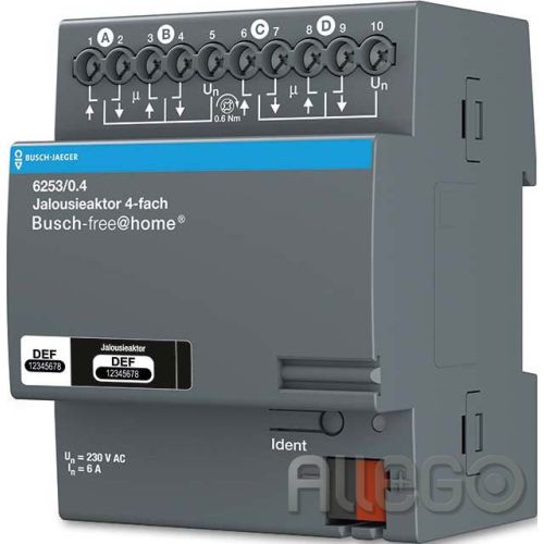 Bild: Busch-Jaeger Jalousieaktor 4-fach REG 6253/0.4