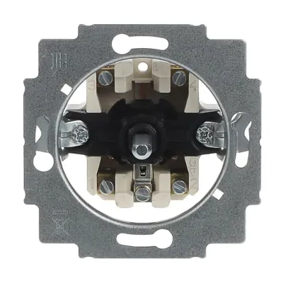 Busch-Jaeger Jalousietaster-Einsatz 2723 U | 1-polig | UP | Drehknopf | IP20 | Duroplast | cremeweiß RAL1013