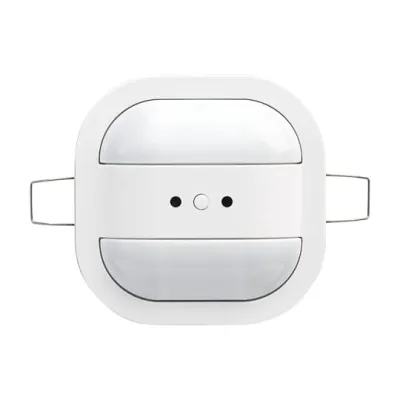 Busch-Jaeger Präsenzmelder KNX 6131/20-24 | Mini-Sensor | 8 m Reichweite | 2-Kanal | Aufputz | alpinweiß matt