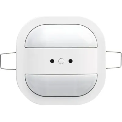 Busch-Jaeger Präsenzmelder KNX 6131/20-24 | Mini-Sensor | 8 m Reichweite | 2-Kanal | Aufputz | alpinweiß matt