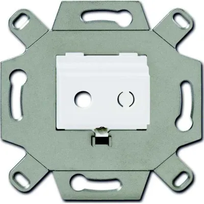 Busch-Jaeger Kommunikationsadapter 0264/12 | Mini-Klinkenbuchse 3,5 mm | Unterputz-Einsatz | Metall | alpinweiß