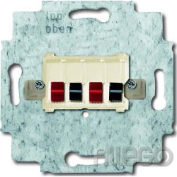 Busch-Jaeger Lautsprecher-Anschlussdose 2fach, weiß 0248/02-101