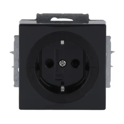 BUSCH-JAEGER Steckdose SCHUKO 20 EUAB-81 | Unterputz | Kinderschutz Shutter | Auswurfmechanismus | anthrazit | 16A 250V