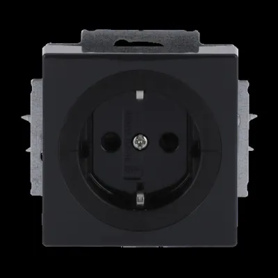 BUSCH-JAEGER Steckdose SCHUKO 20 EUAB-81 | Unterputz | Kinderschutz Shutter | Auswurfmechanismus | anthrazit | 16A 250V