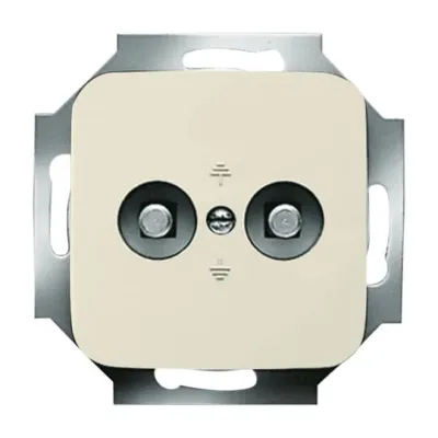 Busch-Jaeger Potenzialausgleichsdose 2095 UC-212 | Unterputz 2-fach | Duro 2000 SI | Thermoplast | cremeweiß RAL1013