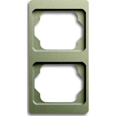 Busch-Jaeger Abdeckrahmen 2-fach 1732 KA-260 | Unterputz | vertikal | Aluminium matt | Serie alpha exclusive | palladium