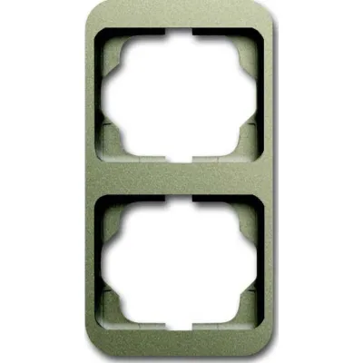 Busch-Jaeger Abdeckrahmen 2-fach vertikal 1732-260 | Unterputz | Metall matt | Aluminium | IP20 | palladium