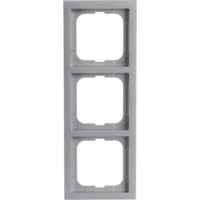 Busch-Jaeger Abdeckrahmen 3-fach | Future Linear | Unterputz | Kunststoff matt | IP20 | alusilber
