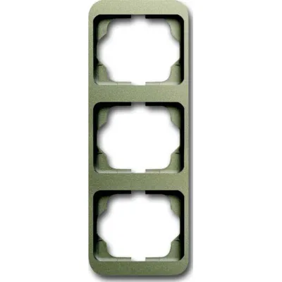 Busch-Jaeger Abdeckrahmen 3-fach 1733-260 | Unterputz vertikal | Aluminium matt | Metall | IP20 | palladium