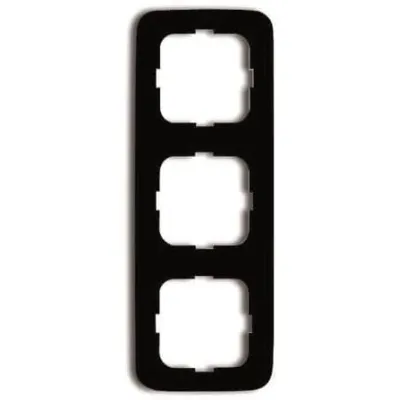 Busch-Jaeger Rahmen 3-fach 2513-215 | Abdeckrahmen Reflex SI | Kunststoff | Montage horizontal/vertikal | schwarz