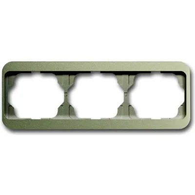 Busch-Jaeger Abdeckrahmen 3-fach 1723-260 | Rahmen waagerecht | Aluminium matt | Unterputz | palladium