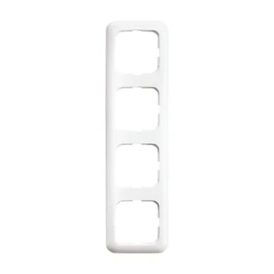 Busch-Jaeger Abdeckrahmen 4-fach 2514-214 | Reflex SI | Kunststoff | alpinweiß glänzend | IP20 | RAL 9010