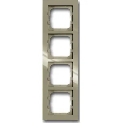 Busch-Jaeger Abdeckrahmen 4-fach 1724-299 | axcent Serie | Kunststoff glänzend | maison-beige | Unterputz