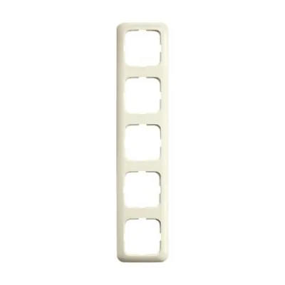 Busch-Jaeger Abdeckrahmen 5-fach 2515-212 | Unterputz | Duroplast | waagerecht & senkrecht | IP20 | weiß