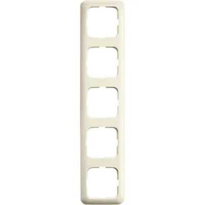 Busch-Jaeger Abdeckrahmen 5-fach 2515-212 | Unterputz | Duroplast | waagerecht & senkrecht | IP20 | weiß