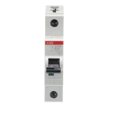 ABB Leitungsschutzschalter S201M-B20 | Sicherungsautomat 1-polig | 20A | B-Charakteristik | 230V | 10kA