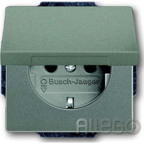 Bild: Busch-Jaeger SCHUKO(R) Steckdosen-Eins. m. Klappdecke 20 EUK-803