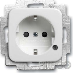 Busch-Jaeger SCHUKO(R) Steckdosen-Eins. m. LED Kont 20 EUCBL-214