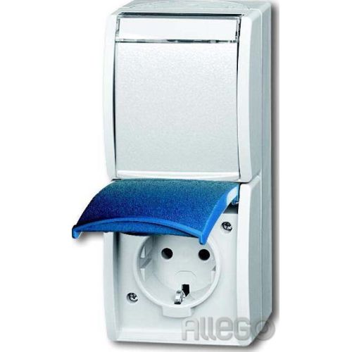 Bild: Busch-Jaeger Schuko-Steckdose 2f. senkrecht 20-02 EWN-53