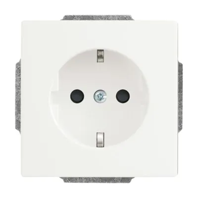 Busch-Jaeger SCHUKO Steckdosen-Einsatz 2300 EUCB-884 | Unterputz | 16A 250V | Berührungsschutz | studioweiß matt