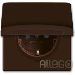 Busch-Jaeger Schuko-Steckdoseneinsatz IP44 braun 20 EUGKB-31-101