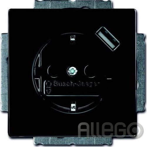 Bild: Busch-Jaeger Schuko/USB-Steckdose anthrazit 20 EUCBUSB-81