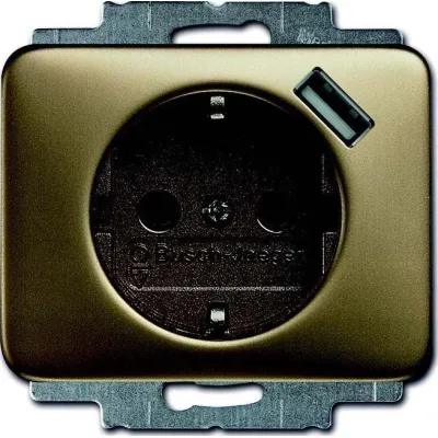 Busch-Jaeger Schuko/USB-Steckdose bronze 20 EUCBUSB-21