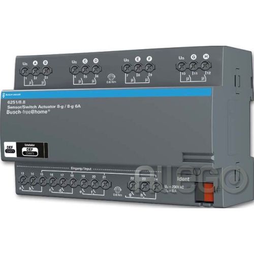 Bild: Busch-Jaeger Sensor/Schaltaktor 8/8-fach REG-Aktor 6251/8.8