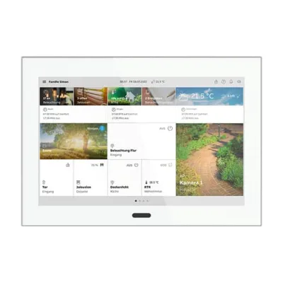 Busch-Jaeger SmartTouch 10 ST/U10.1.11-811 | KNX Touchpanel Hausautomation Türsprechanlage | 10 Zoll | Weiß/Edelstahl