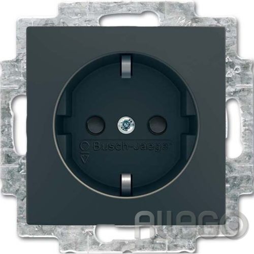 Bild: Busch-Jaeger Steckdose 1f sw glz 20 EUCB-15-914 Busch-balance SI UP m.KS Busch-J