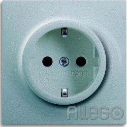 Busch-Jaeger Steckdose alu/si 20 EUC-783