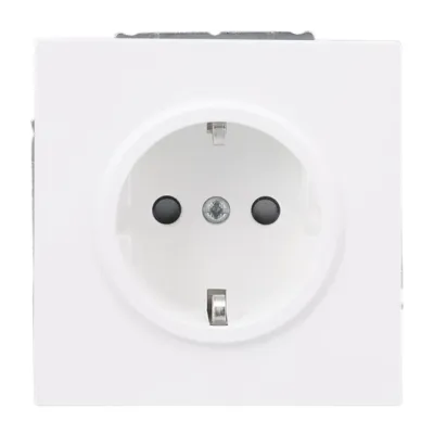 BUSCH-JAEGER SCHUKO Steckdose 20 EUCB-44M | Unterputz IP20 | Safety+ | 16A 250V | Krallen-/Schraubbefestigung | weiß